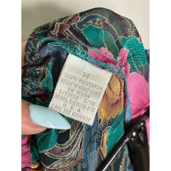 Vintage Inner Most Shorts Cami Tank Pajamas Robe Set PJs‎ Floral Lingerie Size M - Picture 11 of 16